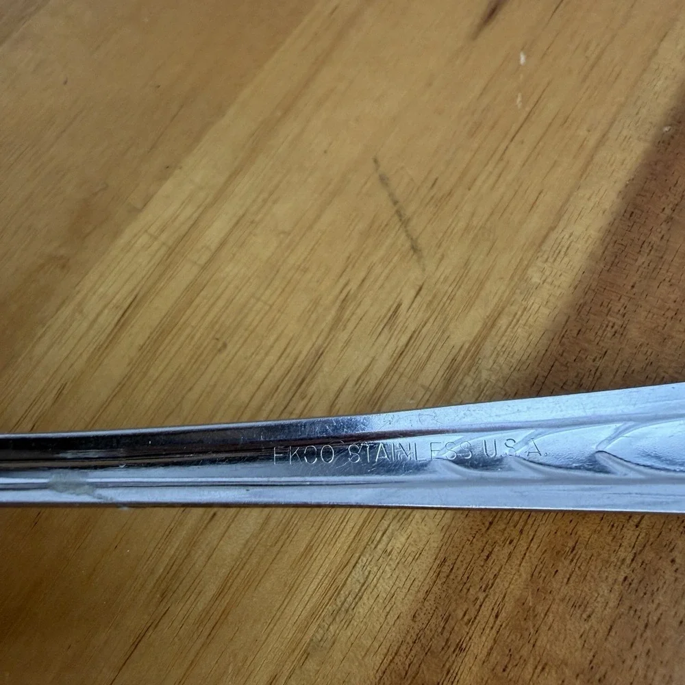 EKCO EKS7 Geo Chevron Stainless Steel Spoon USA Replacement Dining Kitchen‎